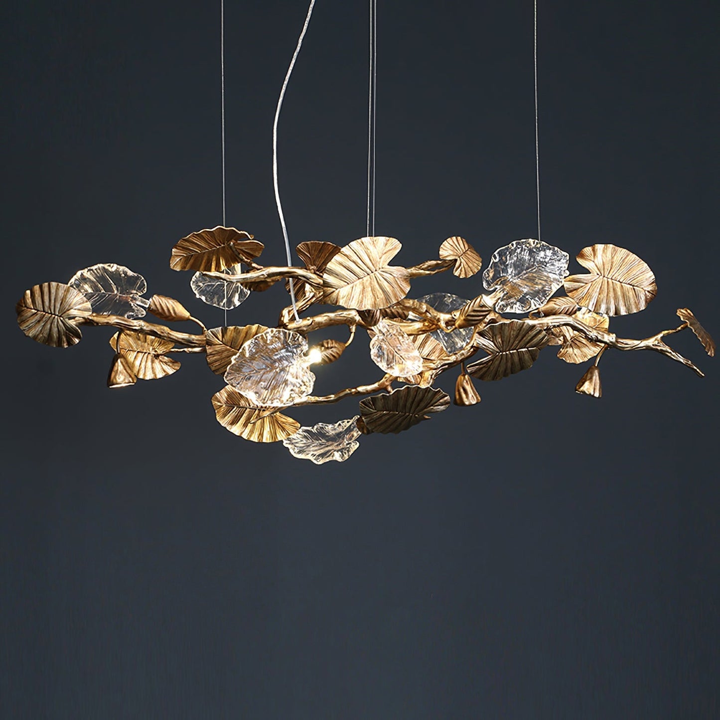 Gold Leaf Chandelier - Nuvé