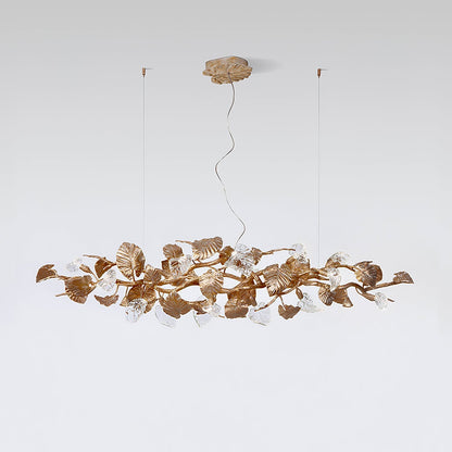 Gold Leaf Chandelier - Nuvé