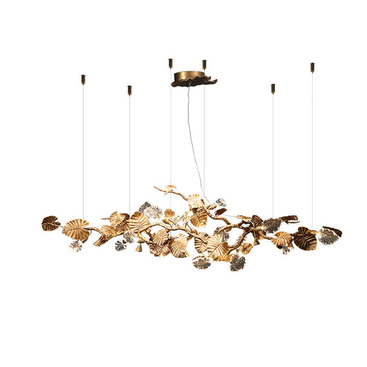 Gold Leaf Chandelier - Nuvé