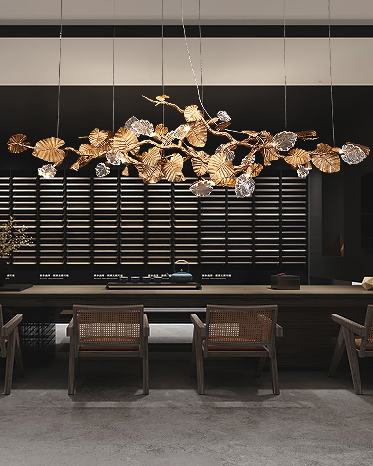 Gold Leaf Chandelier - Nuvé