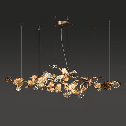 Gold Leaf Chandelier - Nuvé