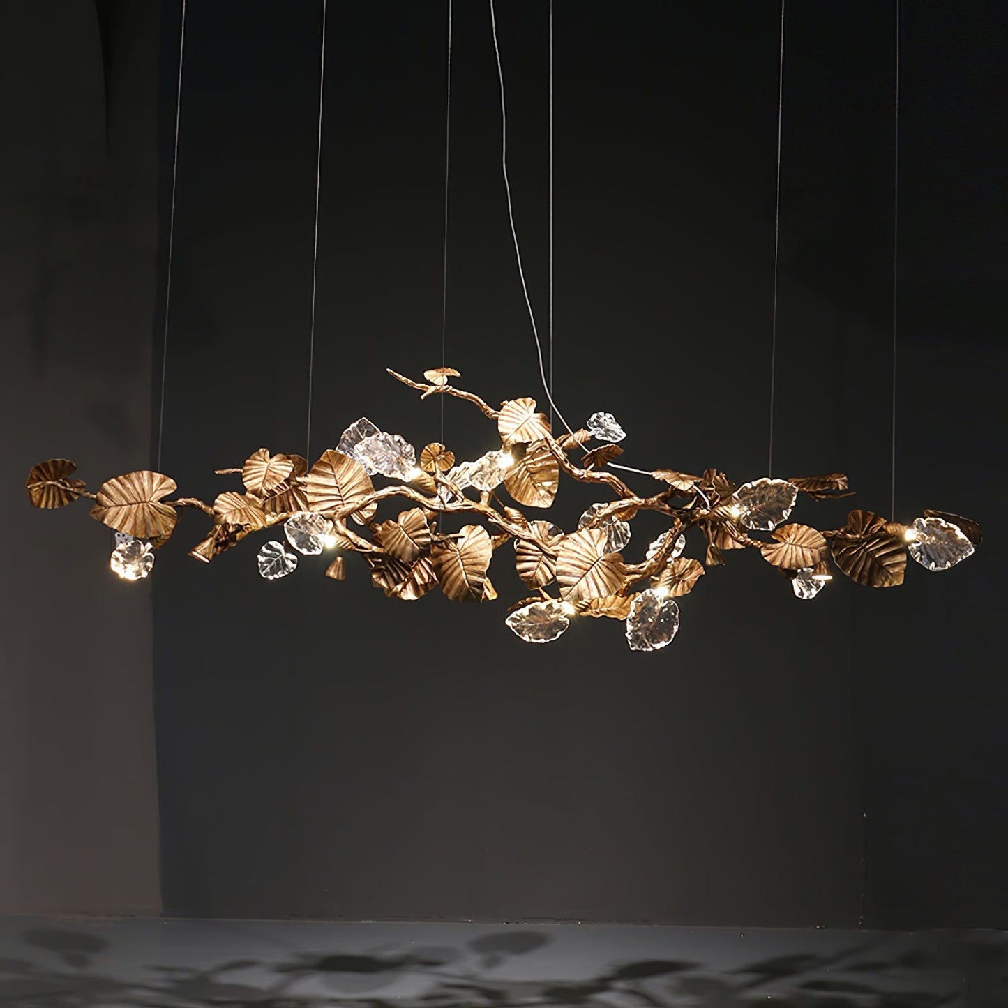 Gold Leaf Chandelier - Nuvé
