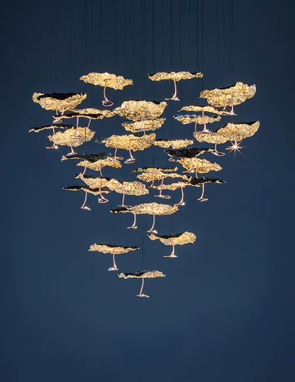Brass Aviary Constellation Chandelier - Nuvé