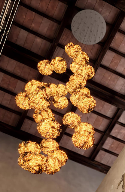 Brass Aviary Constellation Chandelier - Nuvé