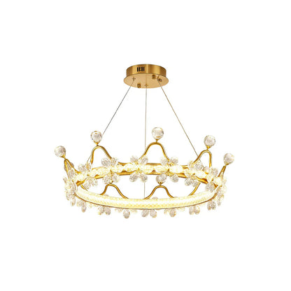 Golden Crown Garland Crystal Chandelier - Nuvé