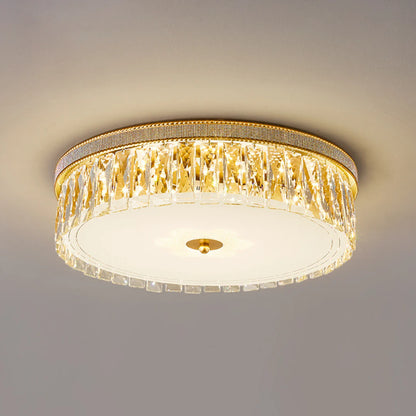 Golden Crystal Ceiling Lamp - Nuvé