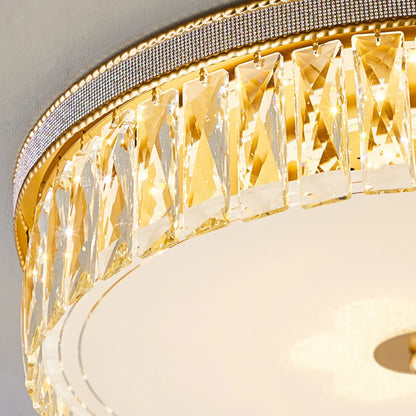 Golden Crystal Ceiling Lamp - Nuvé