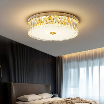 Golden Crystal Ceiling Lamp - Nuvé