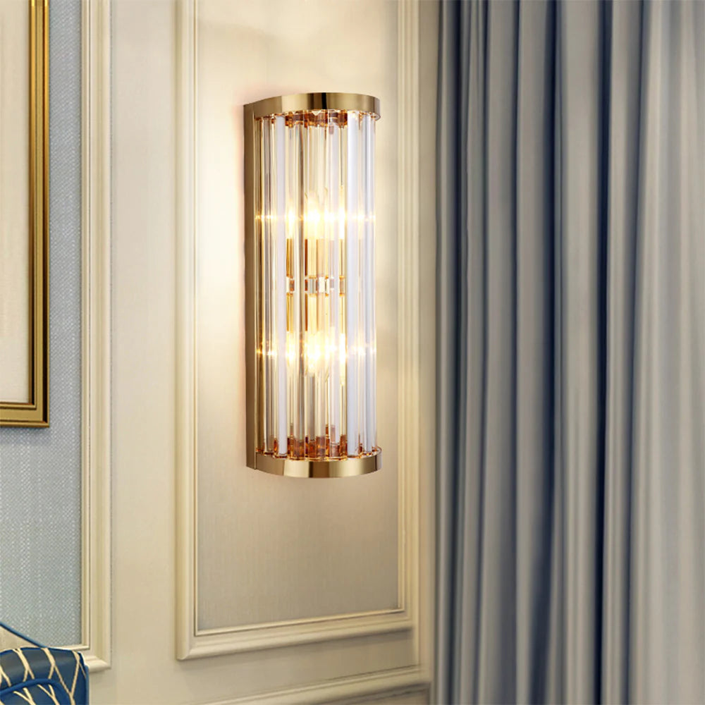 Golden Crystal Wall Lamp - Nuvé