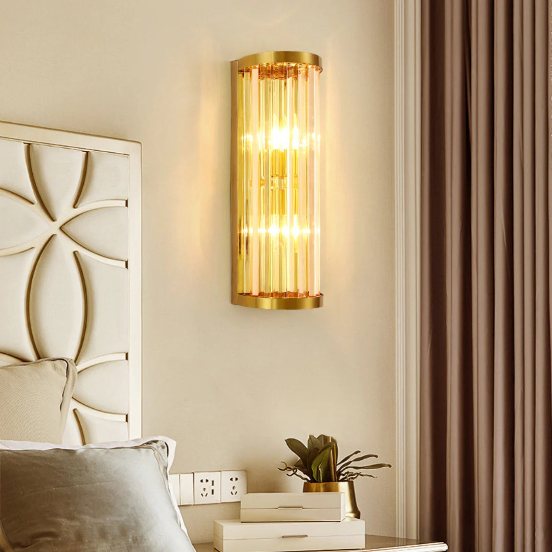 Golden Crystal Wall Lamp - Nuvé