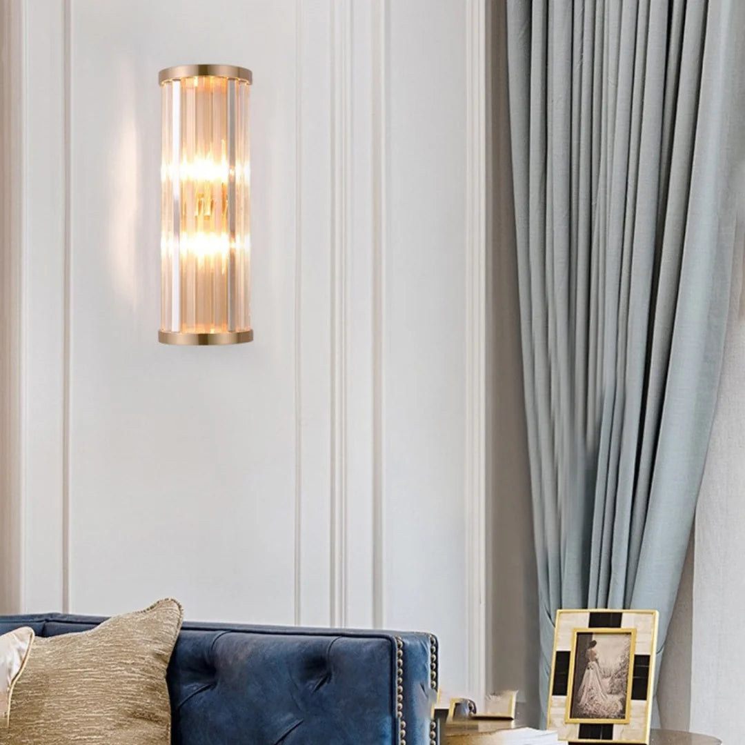 Golden Crystal Wall Lamp - Nuvé