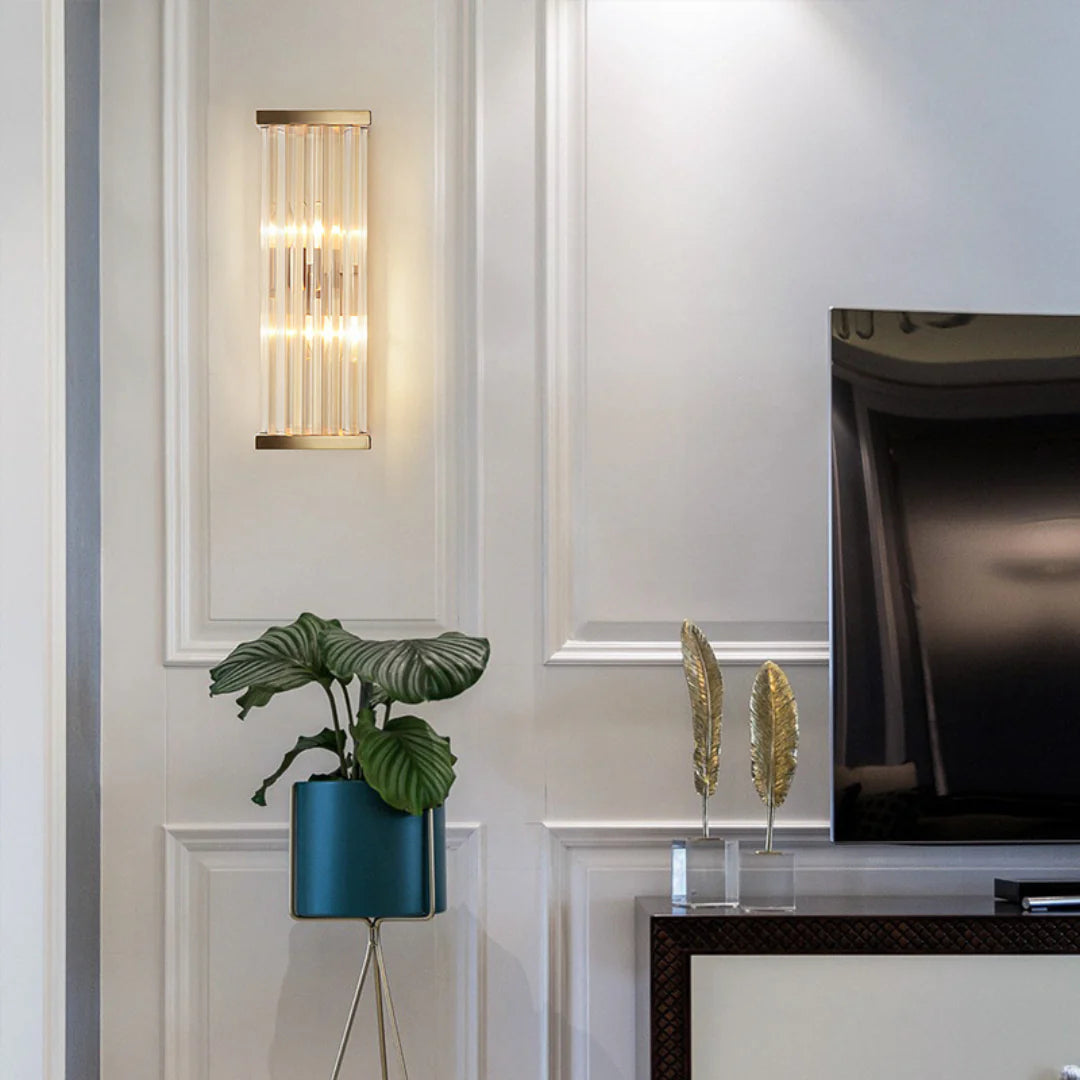 Golden Crystal Wall Lamp - Nuvé