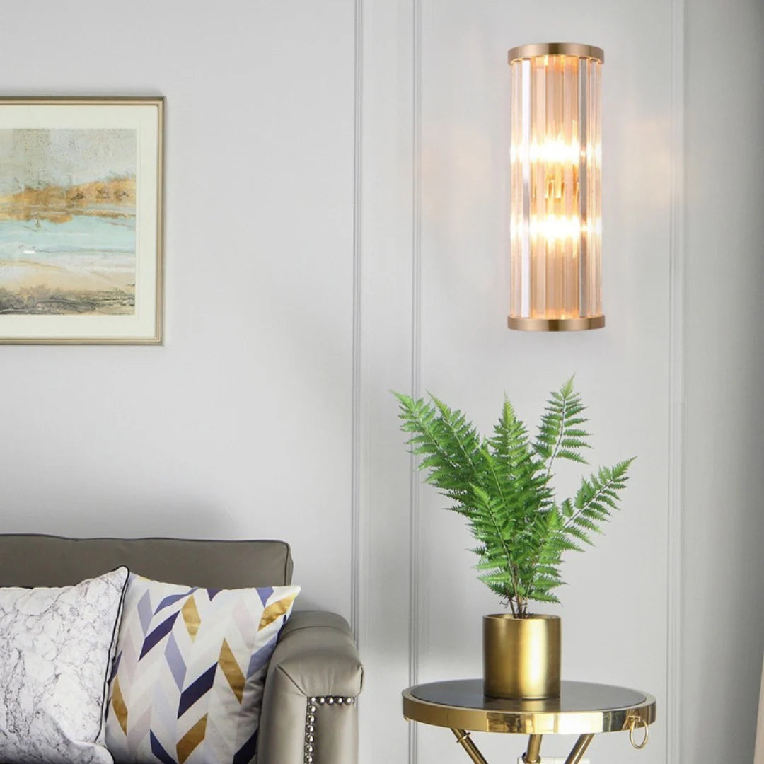 Golden Crystal Wall Lamp - Nuvé