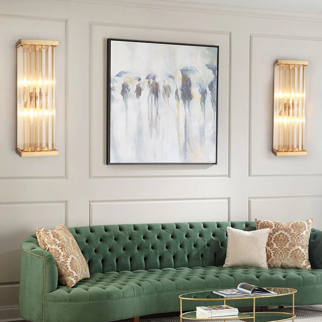 Golden Crystal Wall Lamp - Nuvé