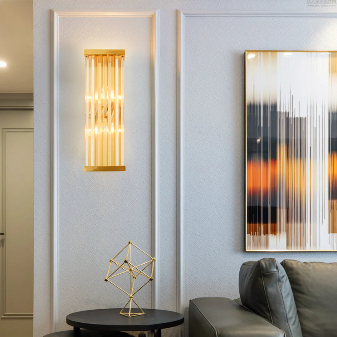 Golden Crystal Wall Lamp - Nuvé
