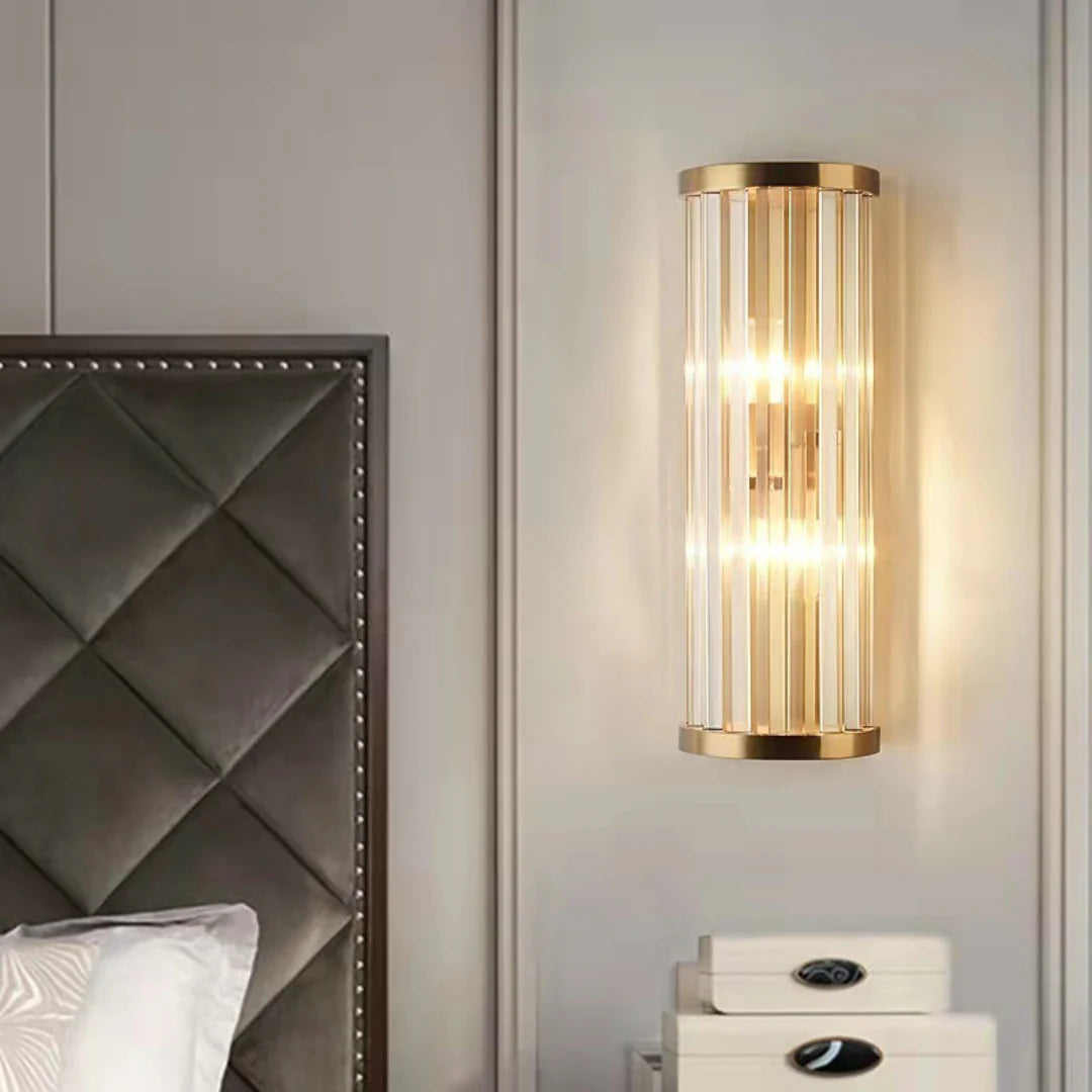 Golden Crystal Wall Lamp - Nuvé