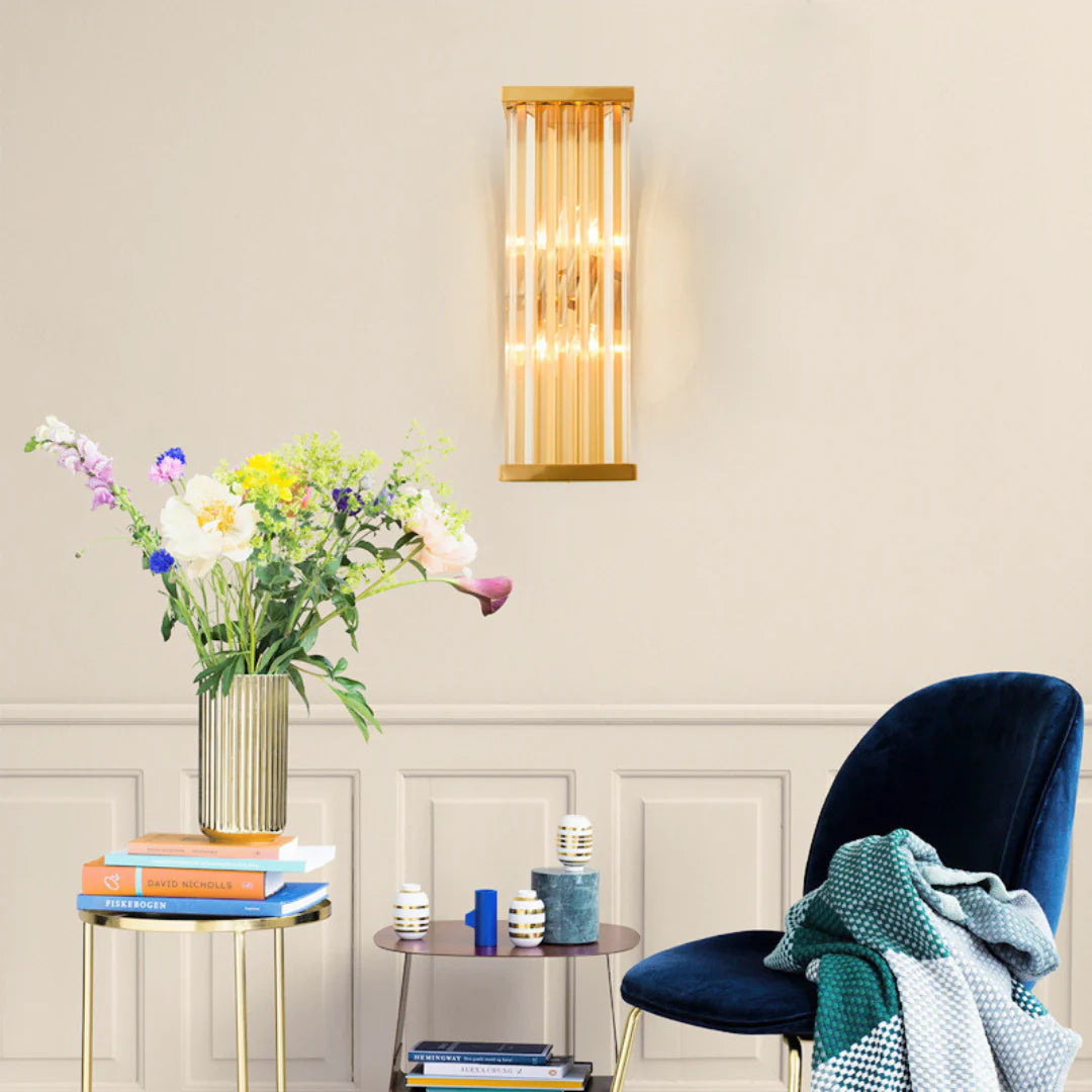 Golden Crystal Wall Lamp - Nuvé