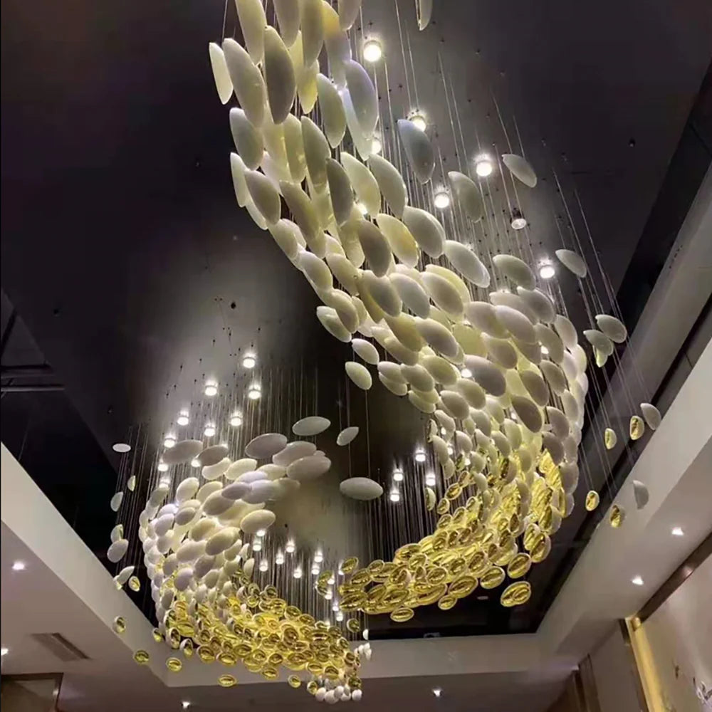 Golden Dragon Egg Chandelier - Nuvé