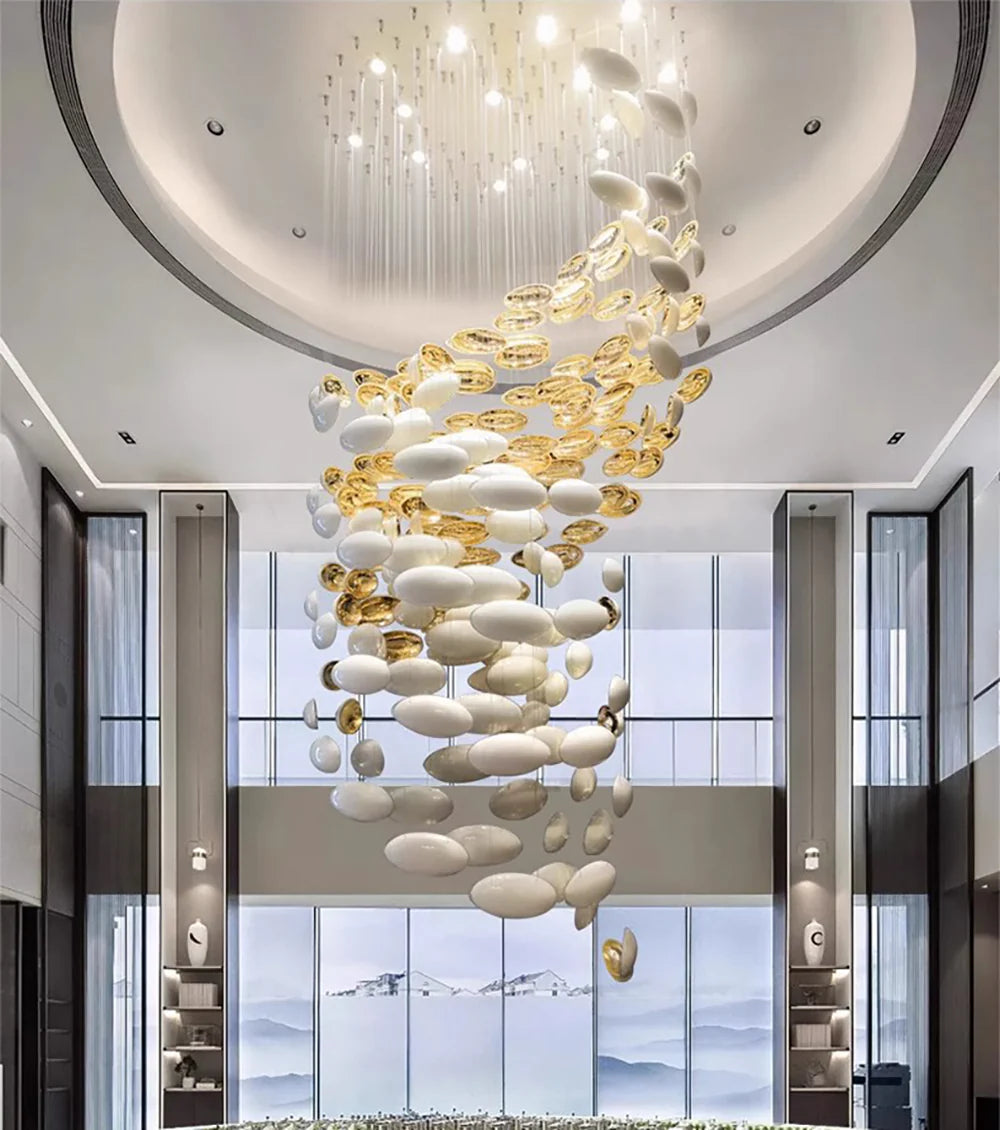 Golden Dragon Egg Chandelier - Nuvé