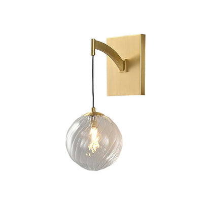 Golden Globe Glass Wall Lamp - Nuvé