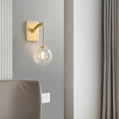 Golden Globe Glass Wall Lamp - Nuvé