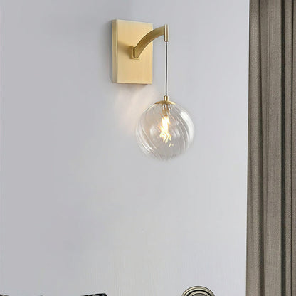 Golden Globe Glass Wall Lamp - Nuvé