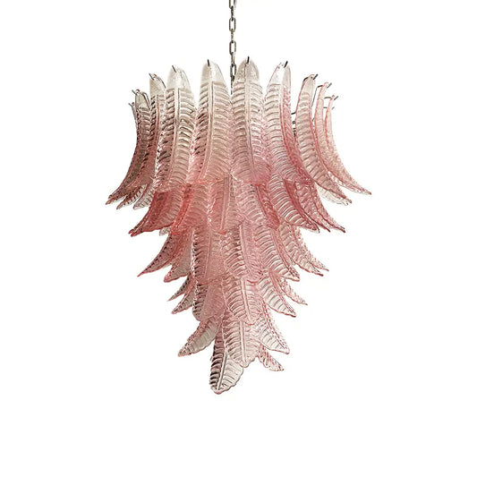Gorgeous Murano Felci Pink Glass Chandelier - Nuvé