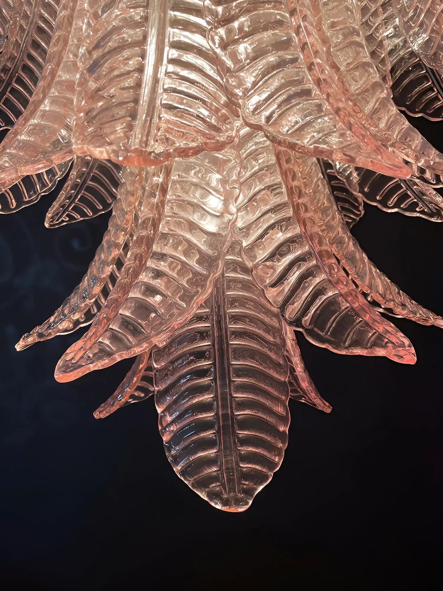 Gorgeous Murano Felci Pink Glass Chandelier - Nuvé