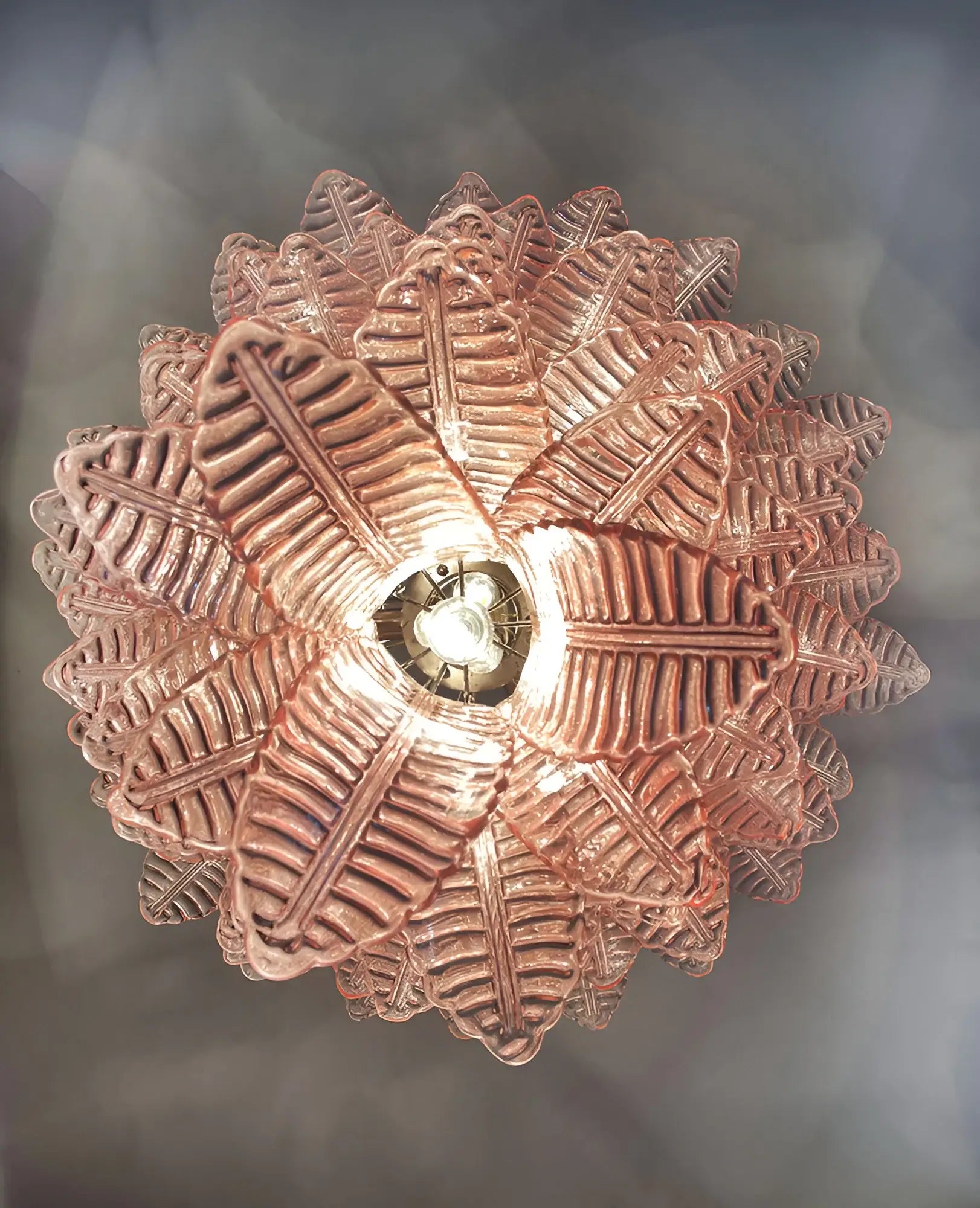 Gorgeous Murano Felci Pink Glass Chandelier - Nuvé