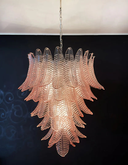 Gorgeous Murano Felci Pink Glass Chandelier - Nuvé