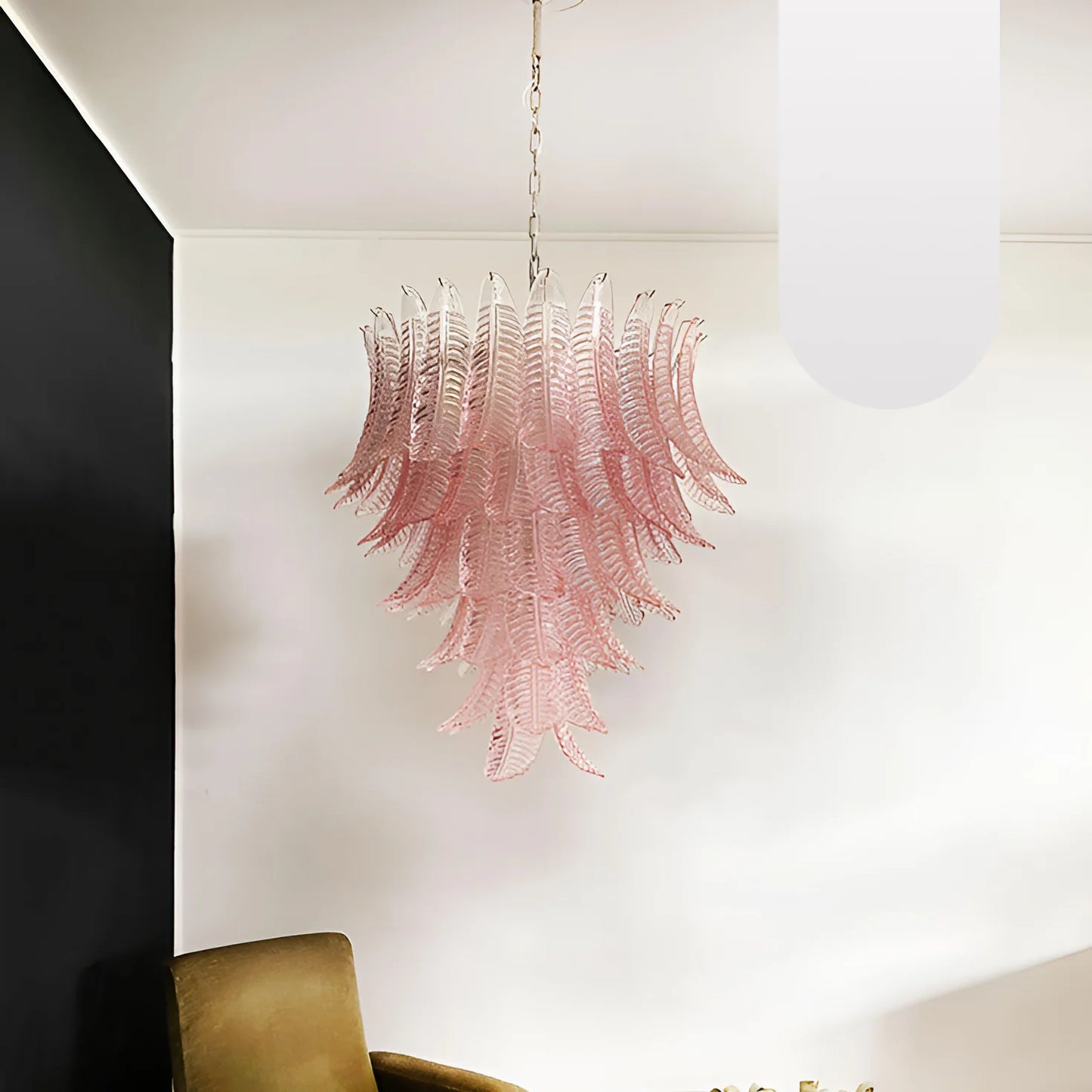 Gorgeous Murano Felci Pink Glass Chandelier - Nuvé
