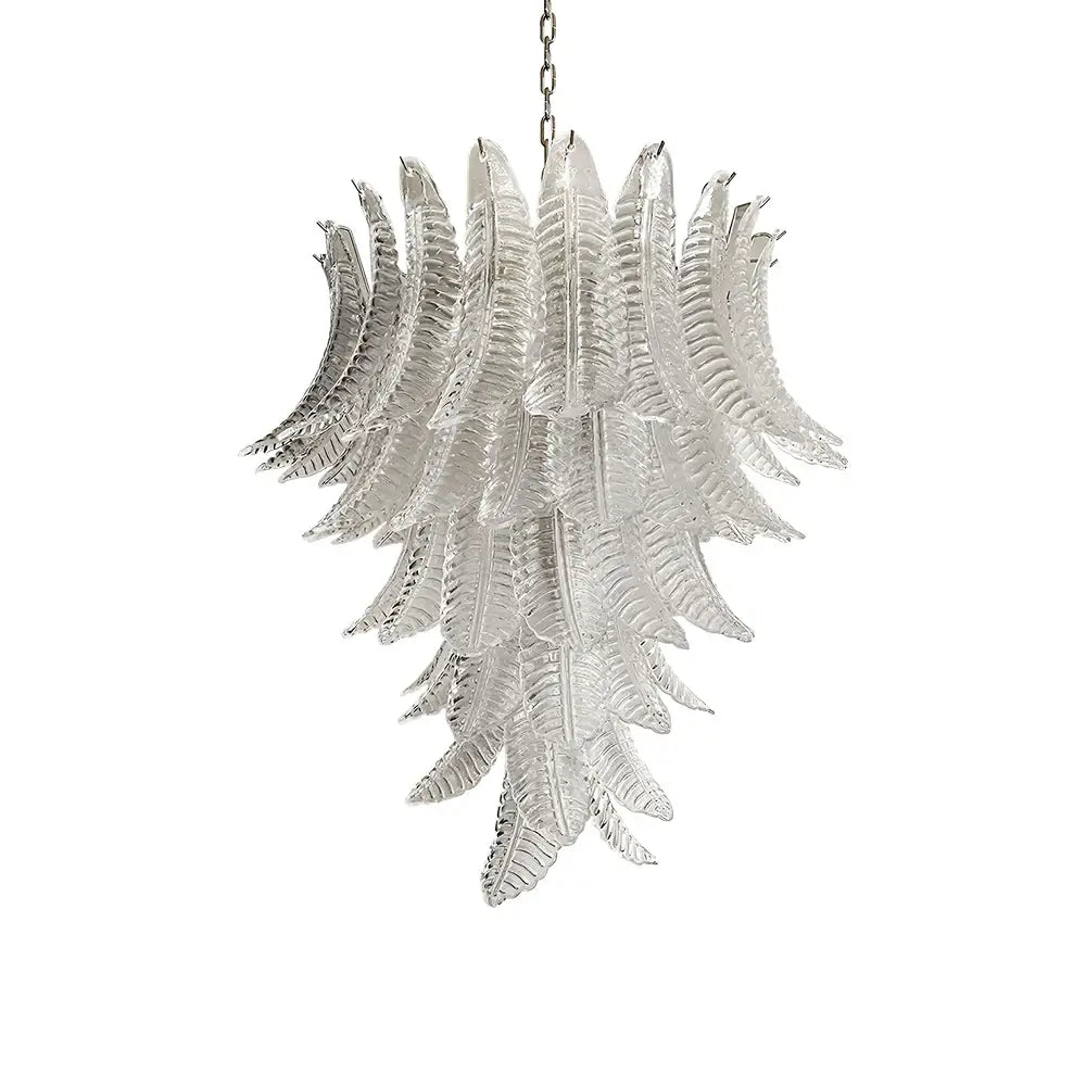Gorgeous Murano Felci Transparent Glass Chandelier - Nuvé