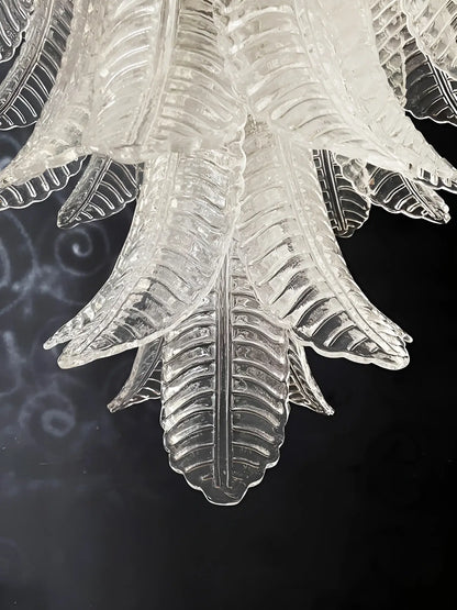 Gorgeous Murano Felci Transparent Glass Chandelier - Nuvé