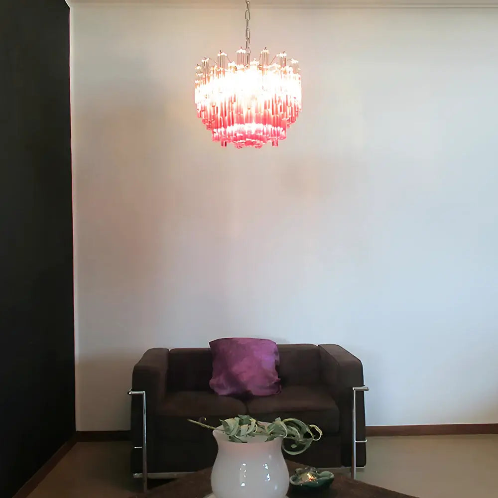 Gorgeous Murano Quadriedri Prisms Chandelier - Nuvé