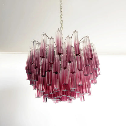 Gorgeous Murano Quadriedri Prisms Chandelier - Nuvé