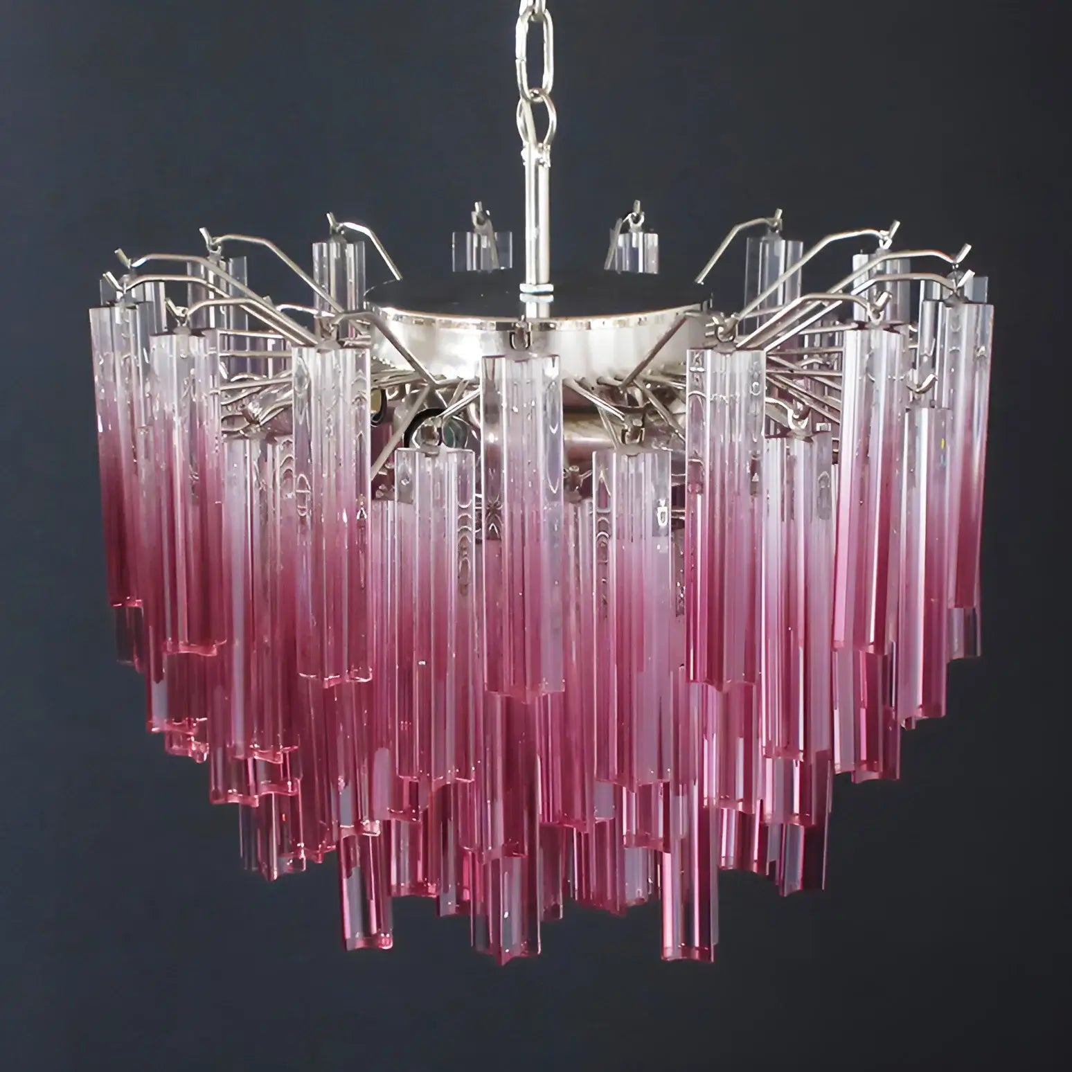 Gorgeous Murano Quadriedri Prisms Chandelier - Nuvé