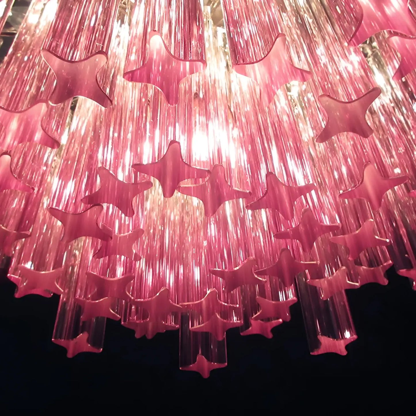 Gorgeous Murano Quadriedri Prisms Chandelier - Nuvé
