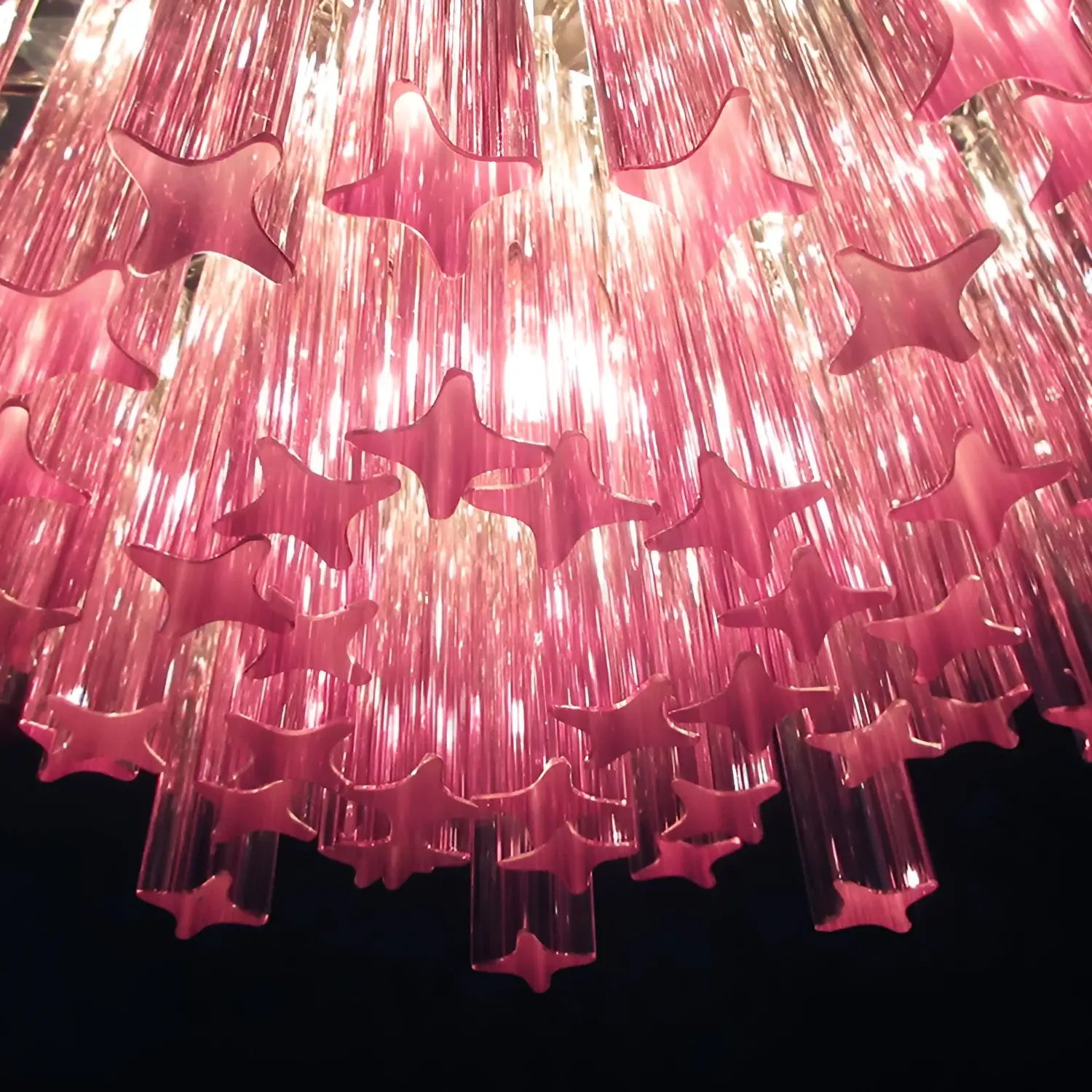 Gorgeous Murano Quadriedri Prisms Chandelier - Nuvé