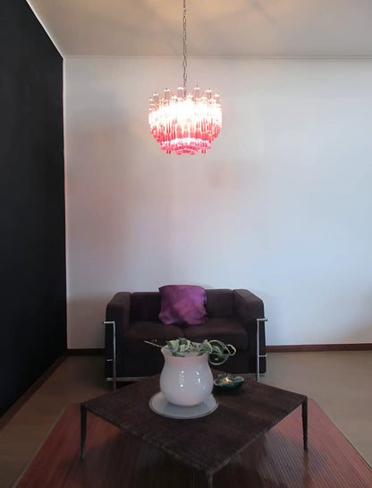 Gorgeous Murano Quadriedri Prisms Chandelier - Nuvé