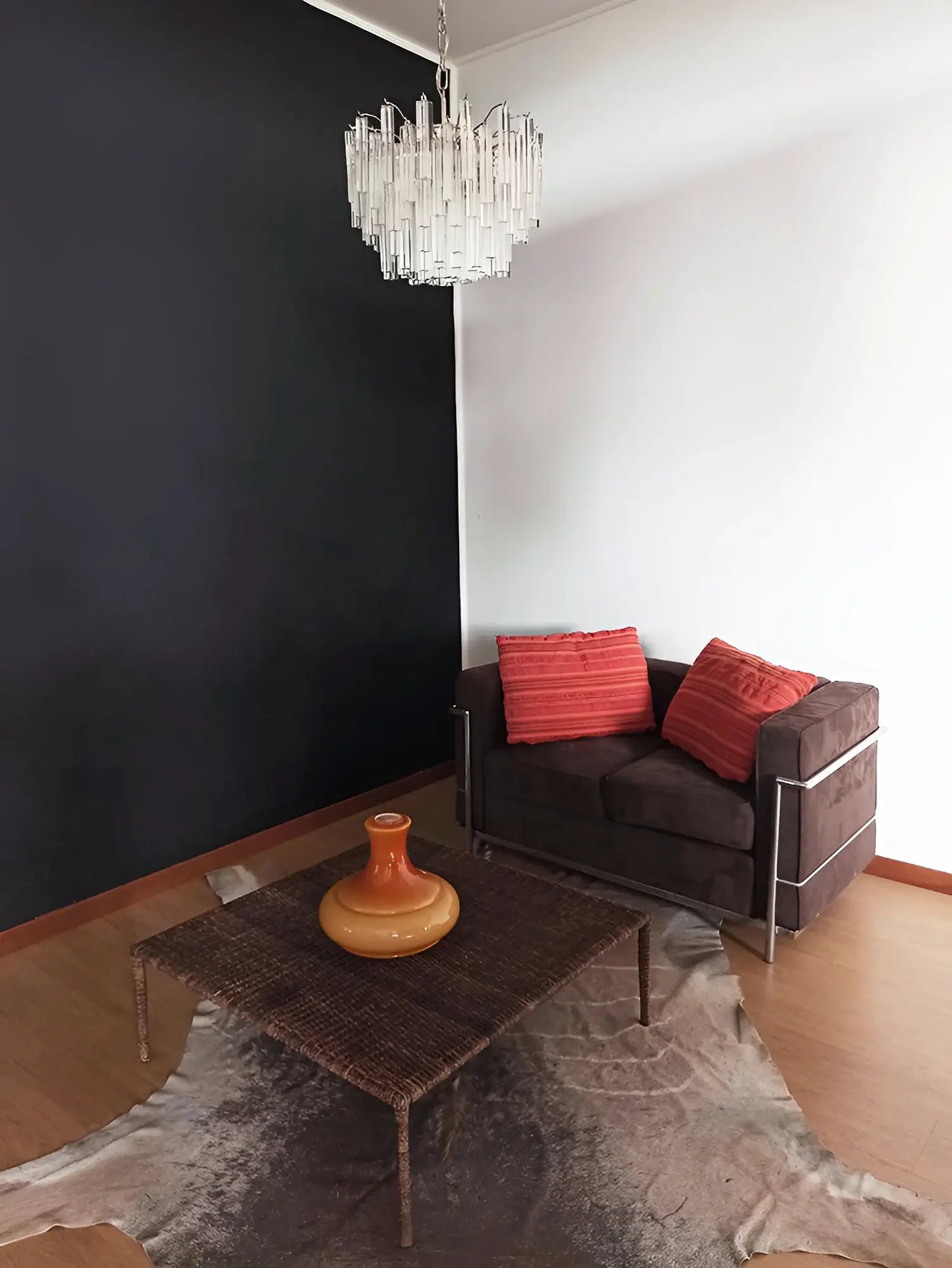 Gorgeous Murano Quadriedri Prisms Transparent Chandelier - Nuvé