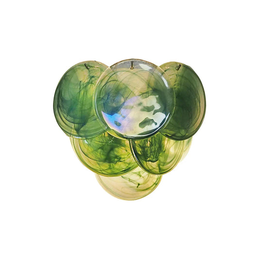 Green Murano Disc Wall Sconce - Nuvé