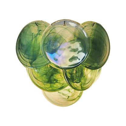 Green Murano Disc Wall Sconce - Nuvé
