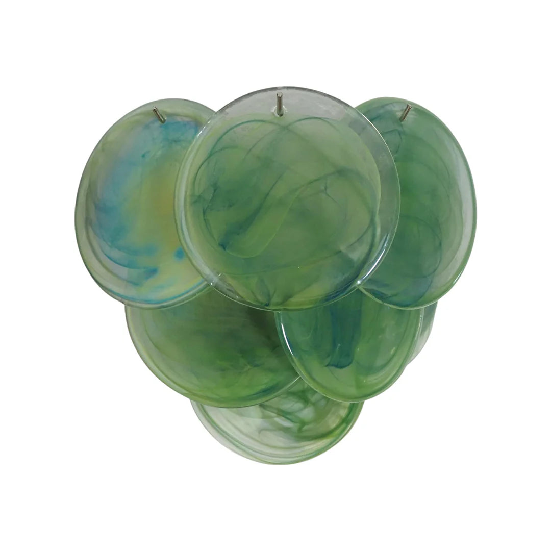Green Murano Disc Wall Sconce - Nuvé