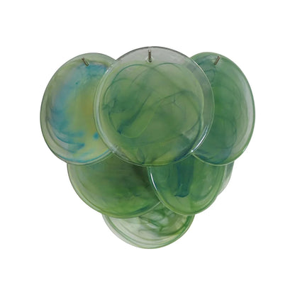 Green Murano Disc Wall Sconce - Nuvé
