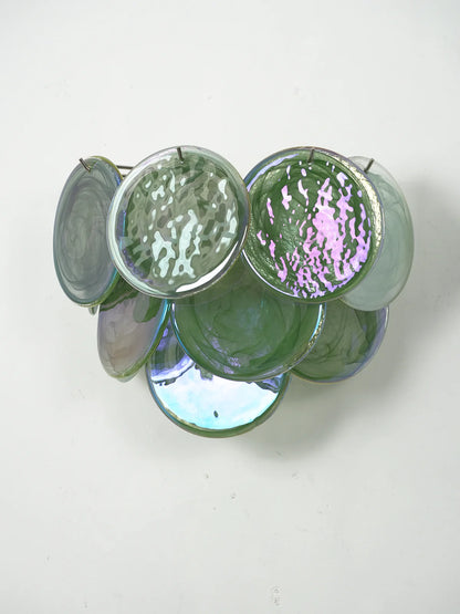 Green Murano Disc Wall Sconce - Nuvé