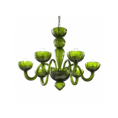 Green Ares Murano Glass Chandelier - Nuvé