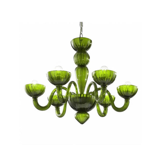 Green Ares Murano Glass Chandelier - Nuvé