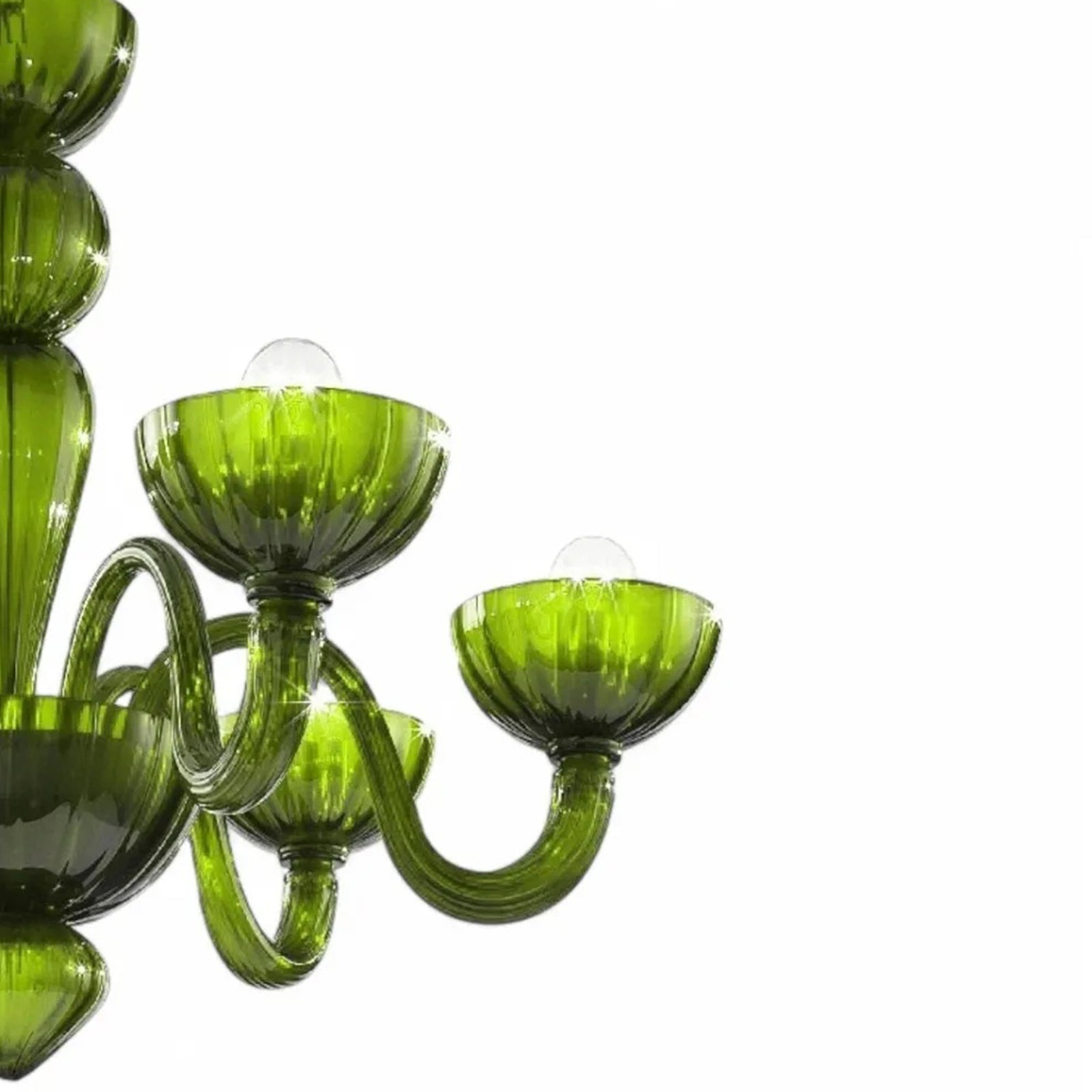 Green Ares Murano Glass Chandelier - Nuvé