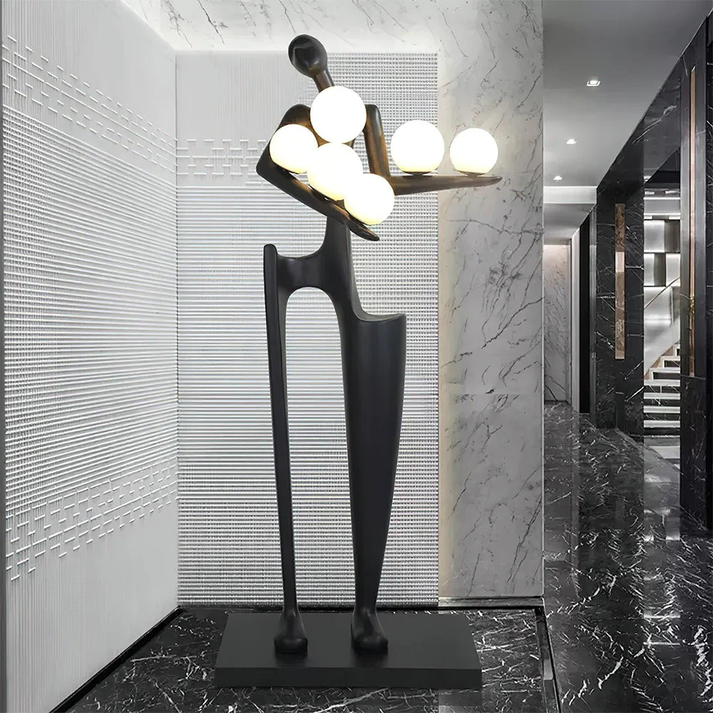 Greeter Sculpture Figure Floor Lamp - Nuvé