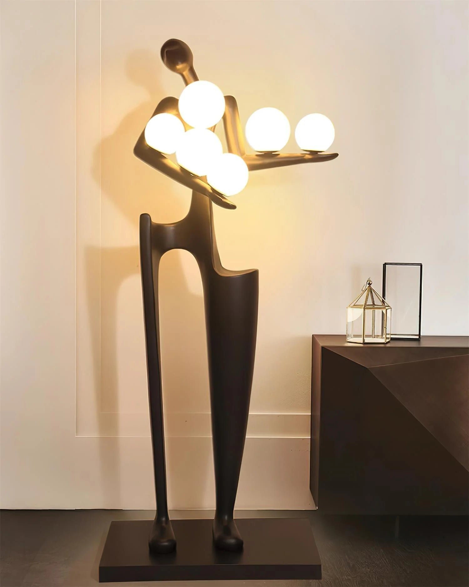 Greeter Sculpture Figure Floor Lamp - Nuvé
